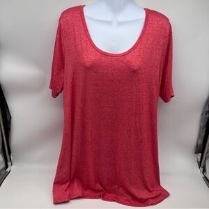 LuLaRoe Coral Short Sleeve Tee w/Longer Profile-Size L